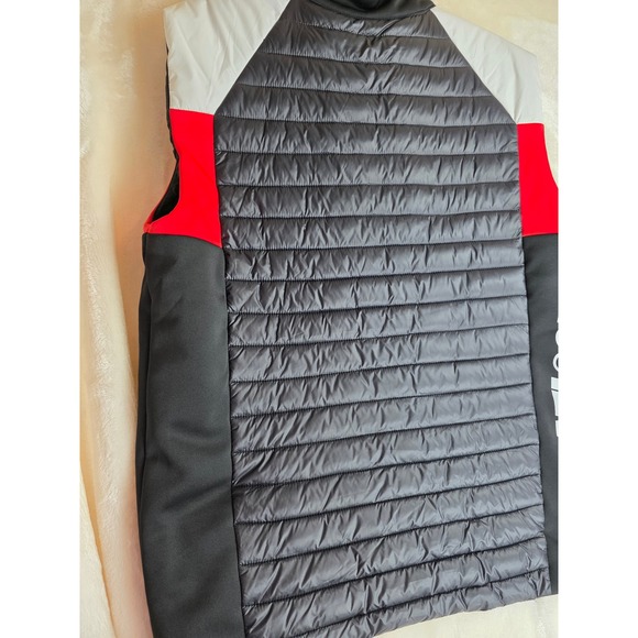 Ducati Corse Puffer Vest Men's XL Black White Red Zip Up Sleeveless Jacket - Picture 8 of 11